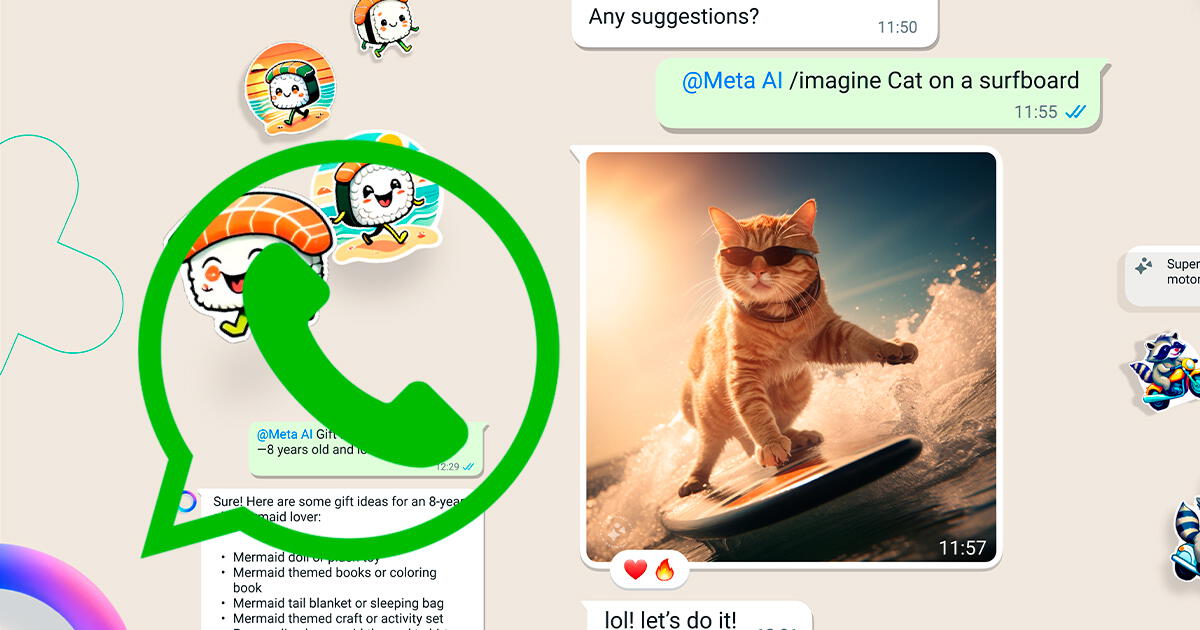 WhatsApp: aplicación de Meta permitirá generar imágenes fotorrealistas con IA