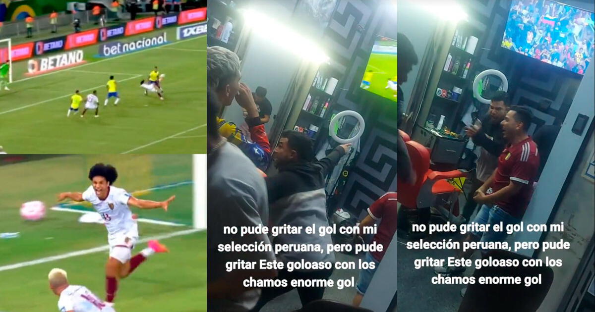 Peruano no pudo celebrar con la Bicolor, pero estalló de emoción con golazo de Venezuela