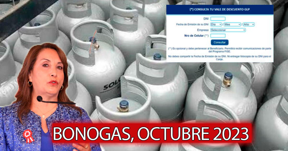 BonoGas de octubre 2023: ¿se entregará el Vale FISE de 25 soles?