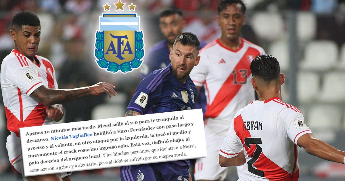 En Argentina sorprendidos con hinchas de Perú tras doblete de Messi: 