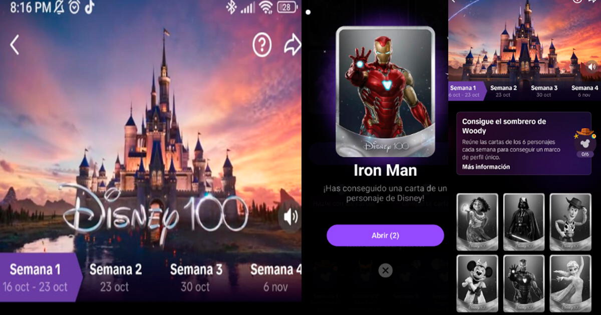 Disney 100 Cards on TikTok: how to play and get CARDS to win all the prizes.