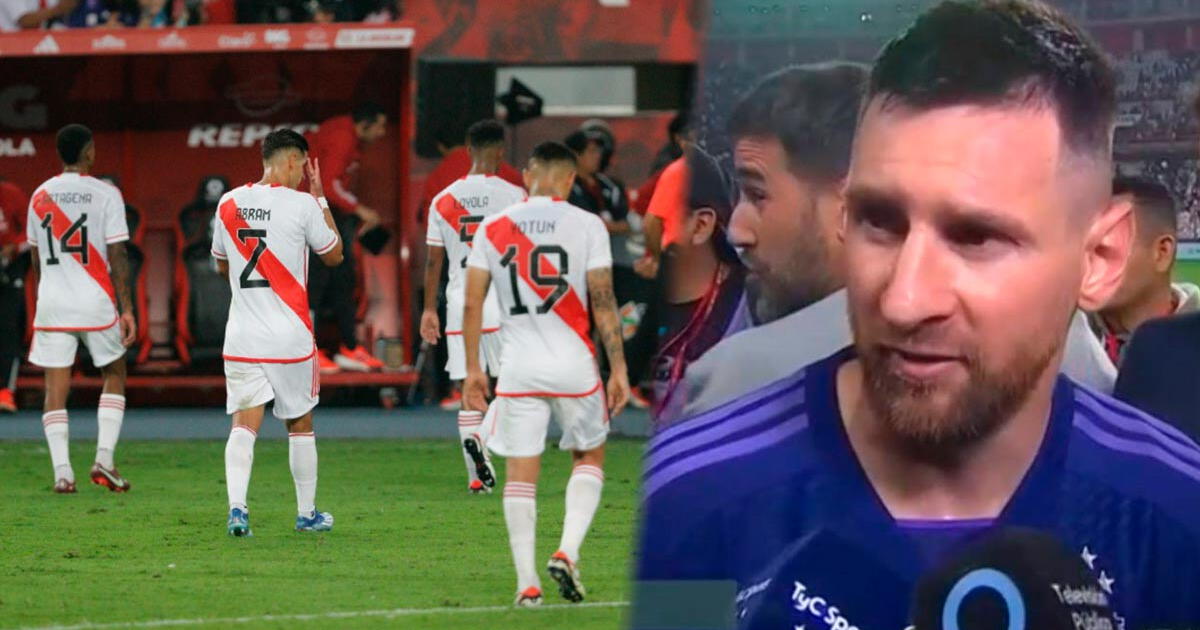 Messi's message after overwhelmingly defeating Reynoso's Peru: 