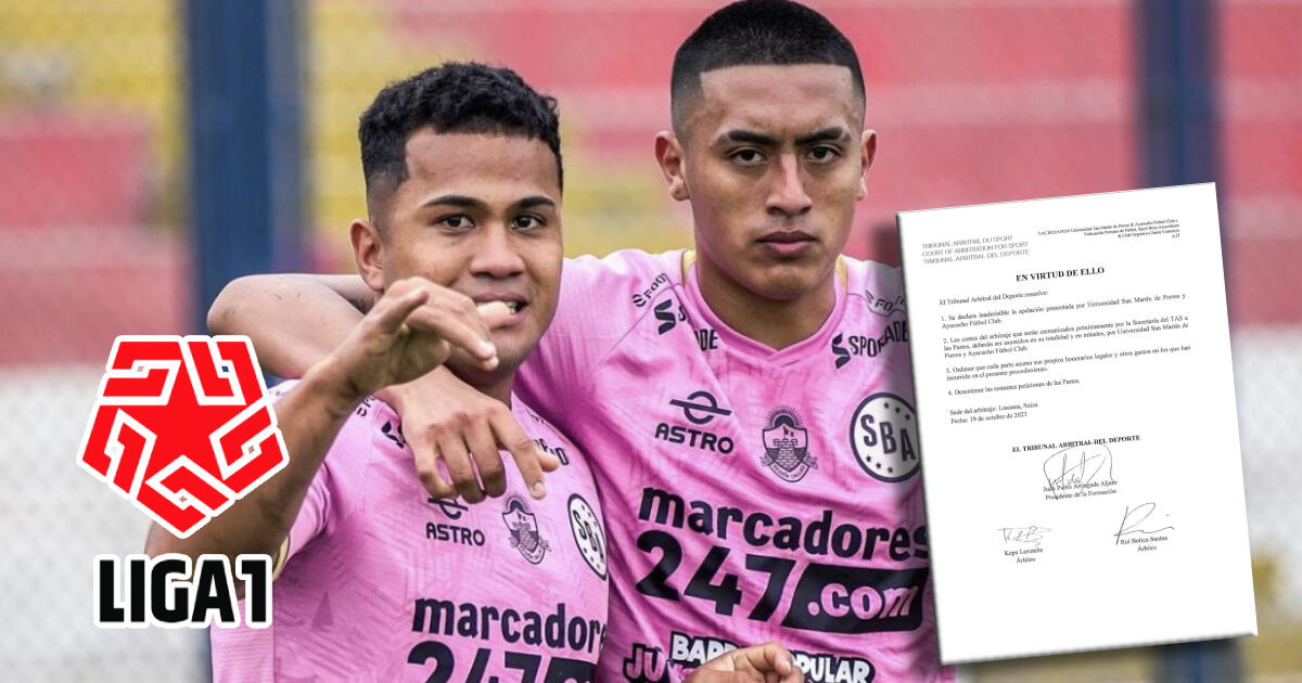 Sport Boys ganó en el TAS tras último reclamo de San Martín y Ayacucho FC