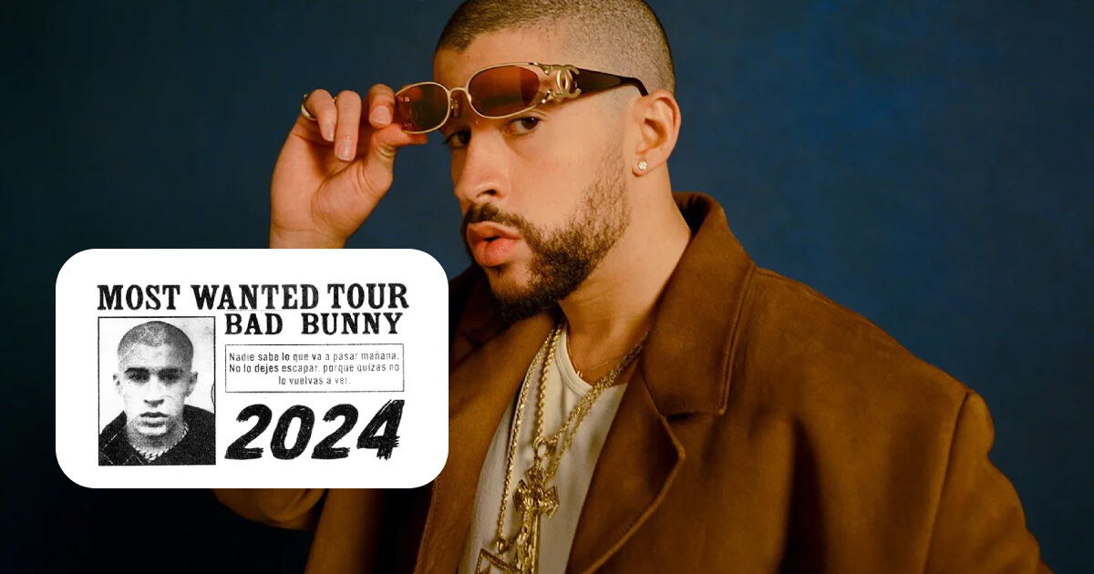 Bad Bunny anuncia las fechas oficiales para su gira mundial en el 2024