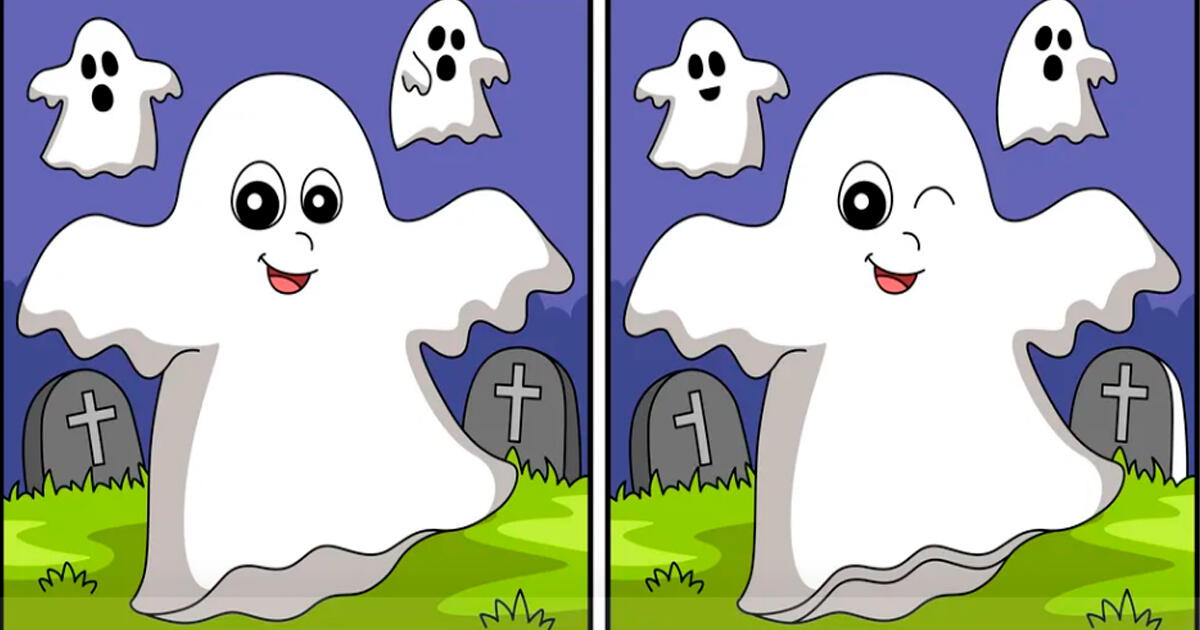 ¡Diviértete en Halloween!: halla las 6 DIFERENCIAS entre los fantasmas y luce tu agilidad