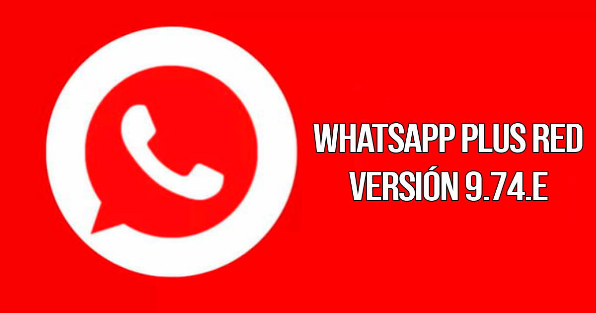 WhatsApp Red V9.74E: This is how you can activate the 'red mode' in the application.