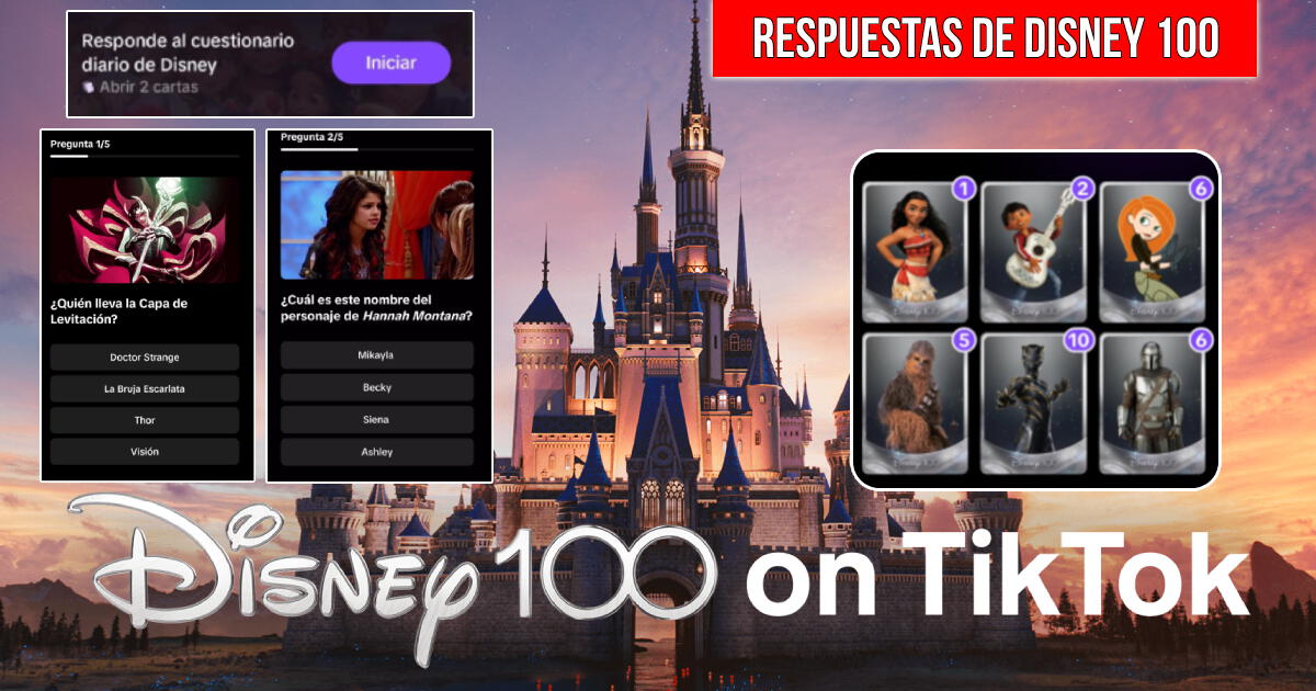 Cuestionario Disney 100 del jueves 26 de octubre: respuestas correctas