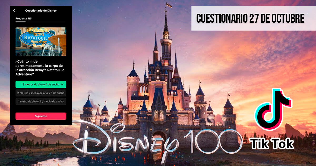 [Cuestionario de Disney 100, 27 de octubre] Estas son las respuestas correctas