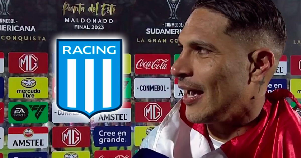 Paolo Guerrero spoke about Racing after winning the Sudamericana with Liga de Quito.