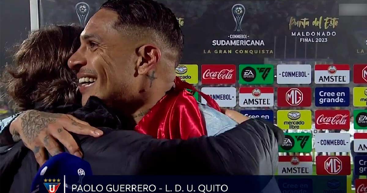 DT de Liga de Quito buscó a Paolo Guerrero para abrazarlo y revelar su más íntimo secreto