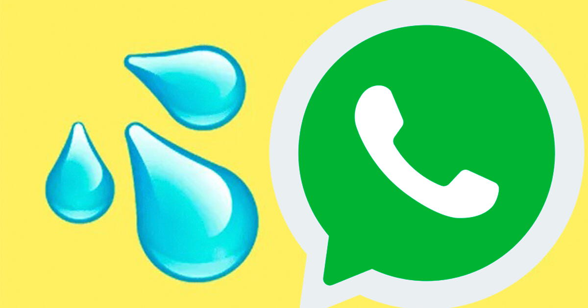 WhatsApp: revisa el significado del emoji de las tres gotitas y cuándo usarlas