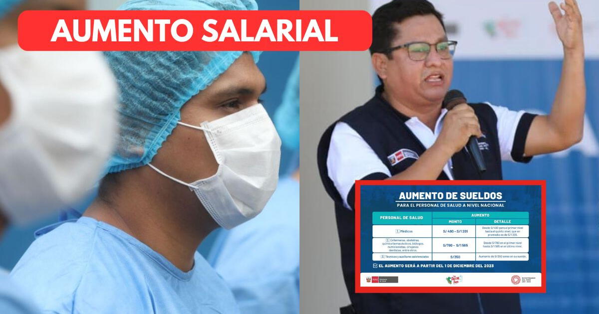 Aumento de sueldo para personal Minsa en el Perú: cuál será el nuevo salario