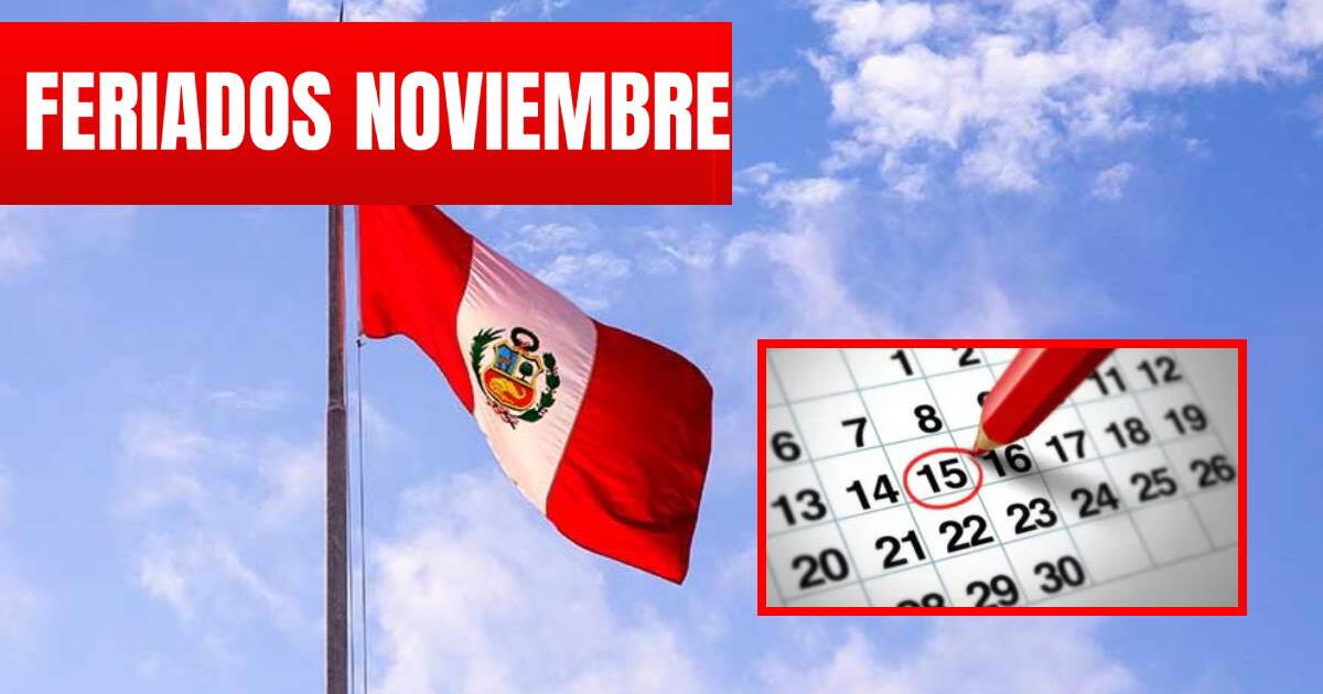 Feriados noviembre 2023: ¿Cuántos días de descanso tiene este mes?