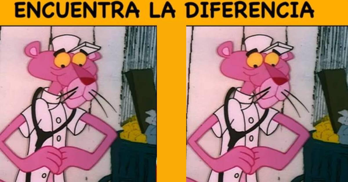 A quick mind would detect the only difference between the photos of the 'Pink Panther'.