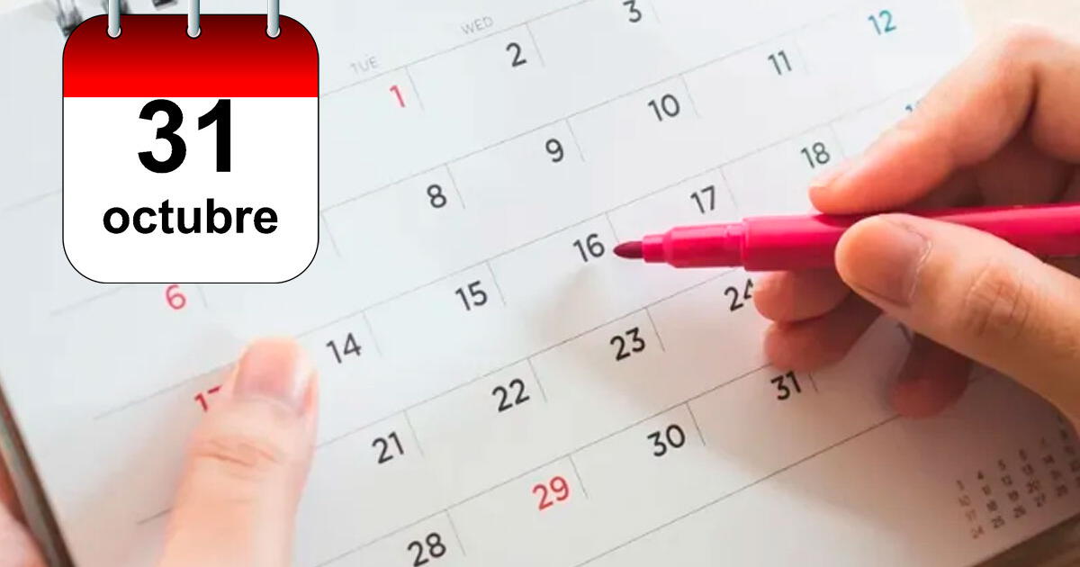 ¿El 31 de octubre será feriado en el Perú? Lo que se sabe de la fecha según calendario