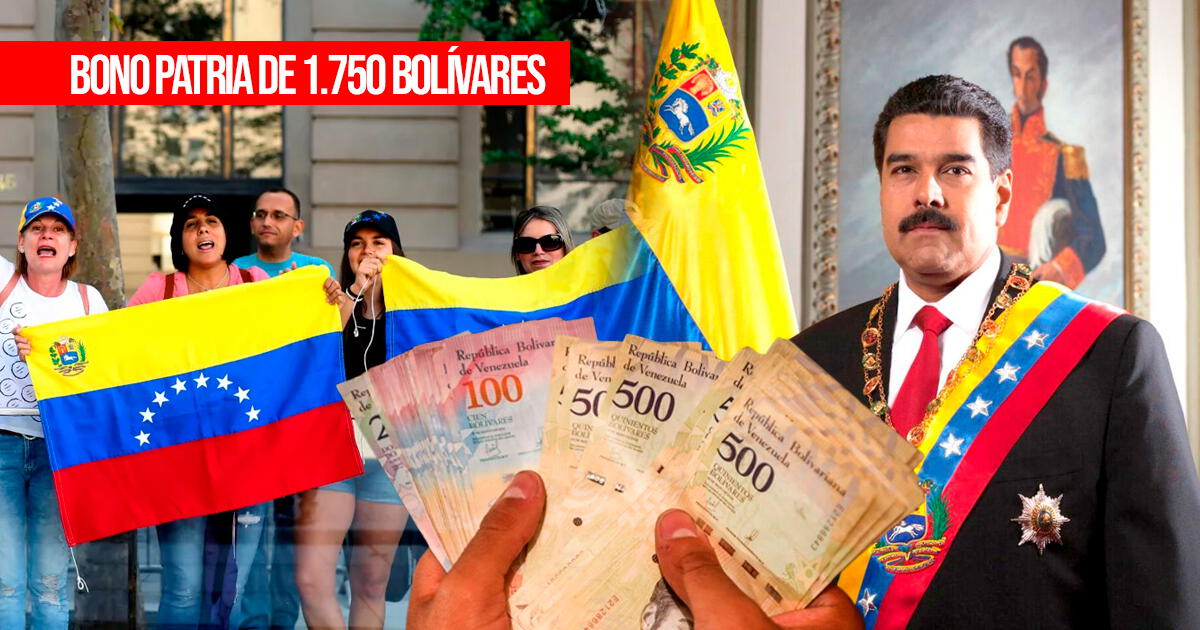 New Patria Bonus of 1,750 bolivares: How to collect the subsidy announced by Nicolás Maduro?