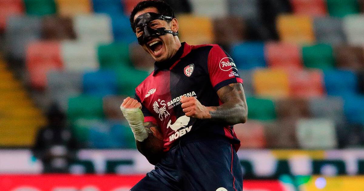 Lapadula pointed out who he dedicated his goal with Cagliari to: 
