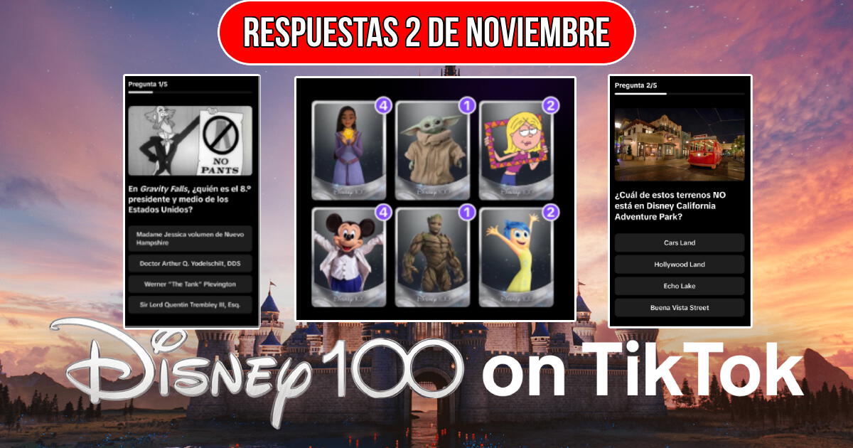 Cuestionario Disney 100 del 2 noviembre: revisa las respuestas correctas