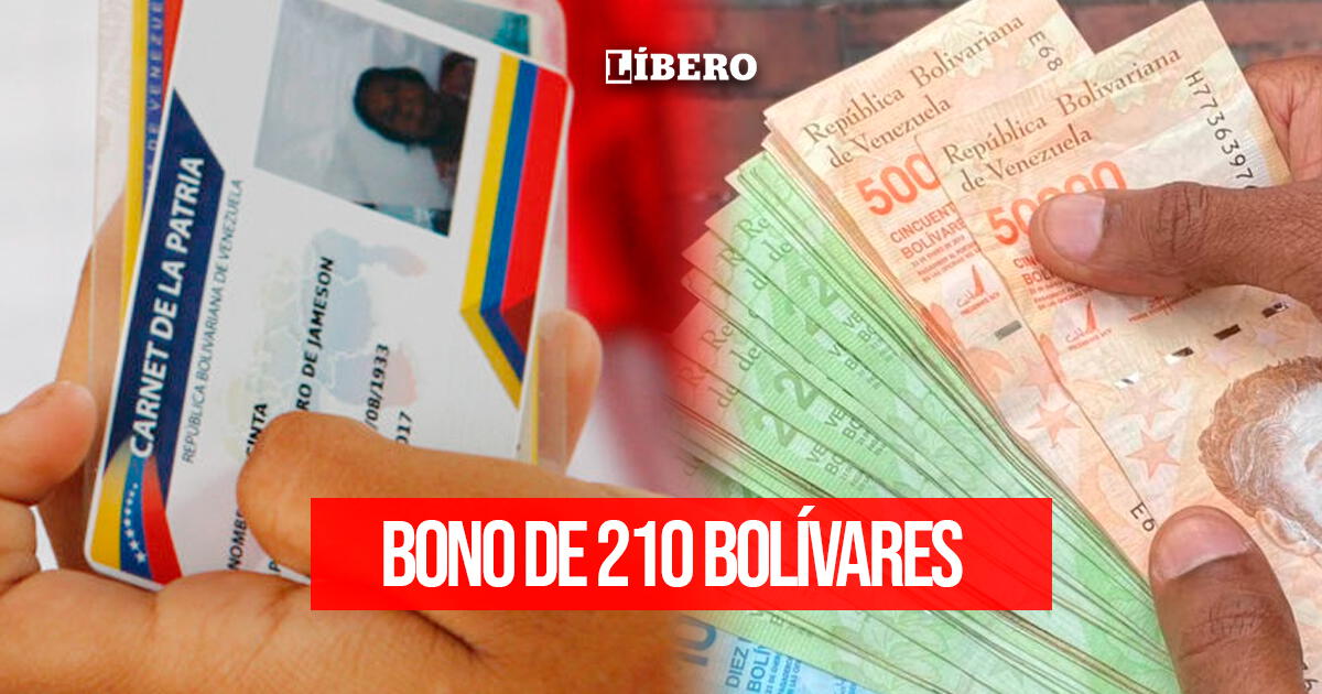 Nuevo Bono Patria de 210 bolívares: COBRA HOY el PAGO correspondiente a noviembre 2023