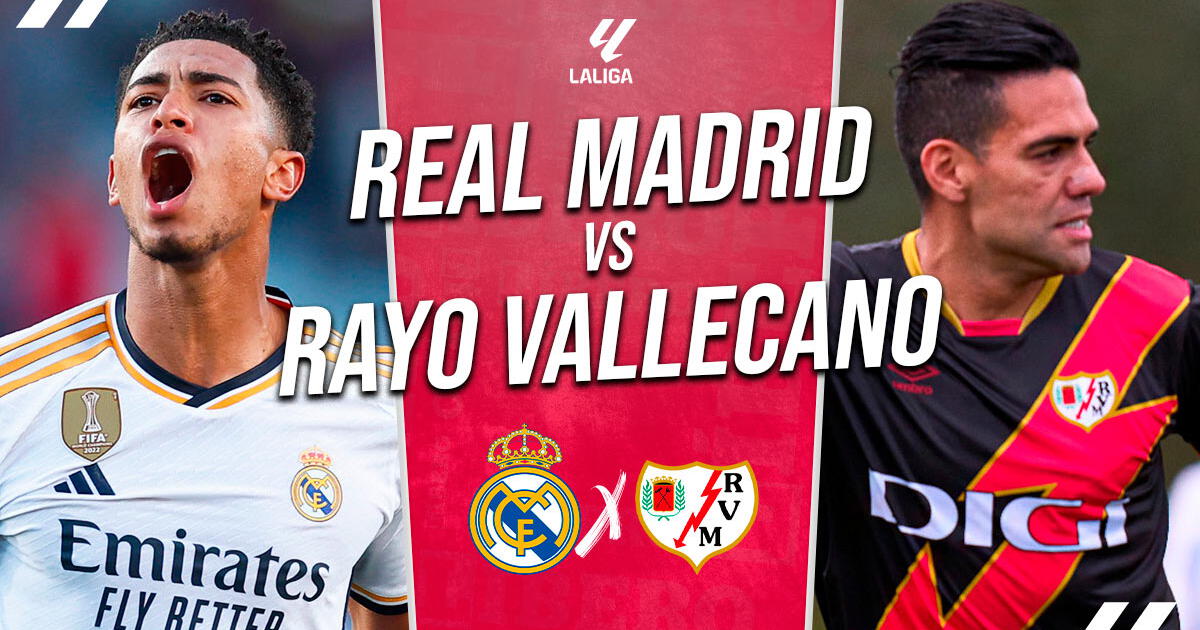 Real Madrid vs. Rayo Vallecano EN VIVO: a qué hora, canal y pronóstico