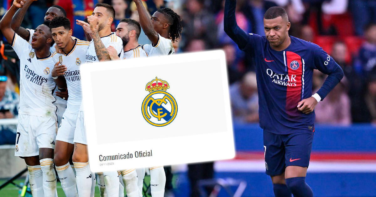 ¡Insólito! Real Madrid publicó comunicado oficial sobre fichaje de Kylian Mbappé