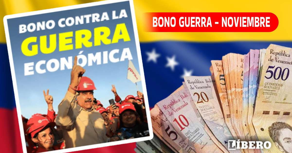 COBRA HOY Bono Guerra Económica, 20 de noviembre: retira el NUEVO MONTO por Patria