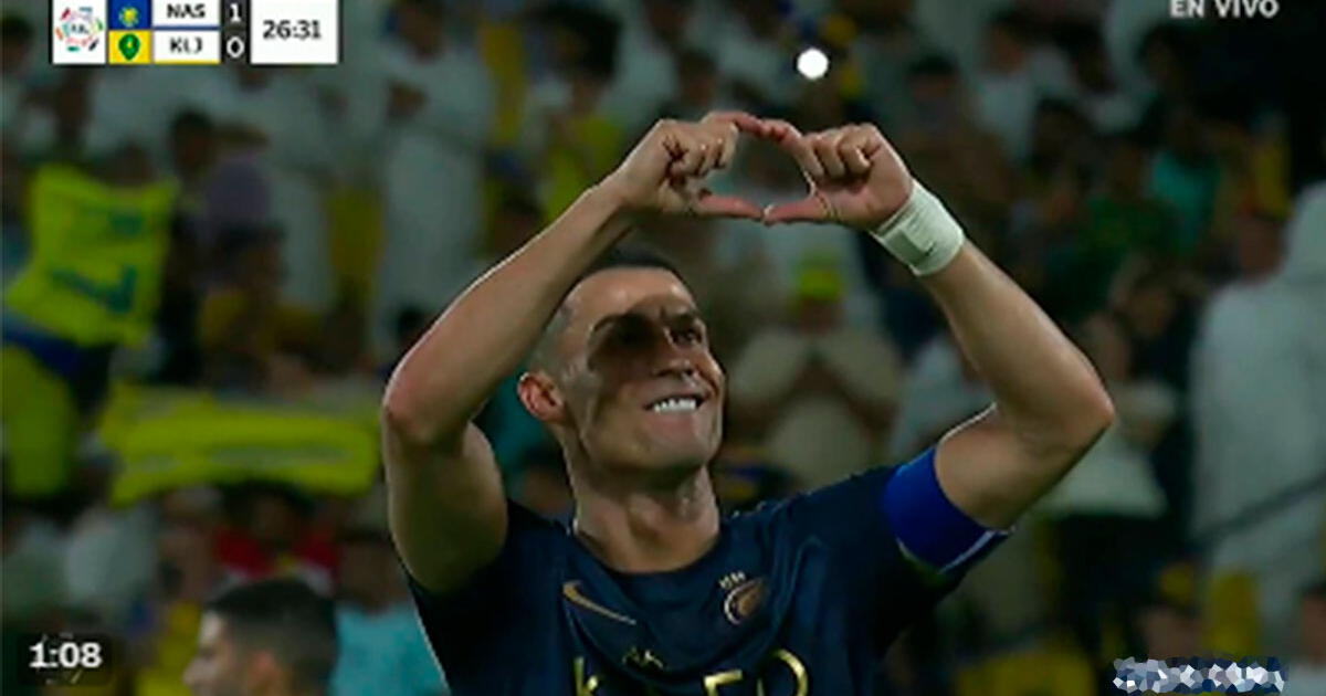 Cristiano Ronaldo anotó espectacular golazo y puso el 1-0 de Al Nassr ante Al Khaleej