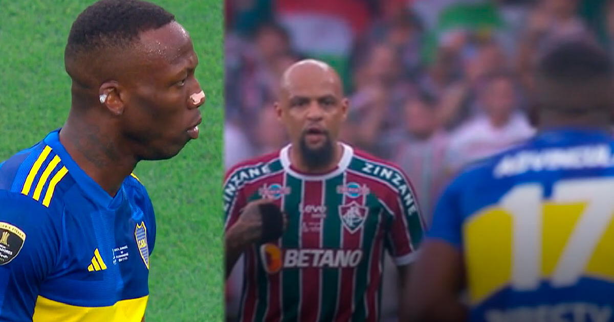 Felipe Melo encaró a Luis Advíncula en pleno Boca vs. Fluminense: 