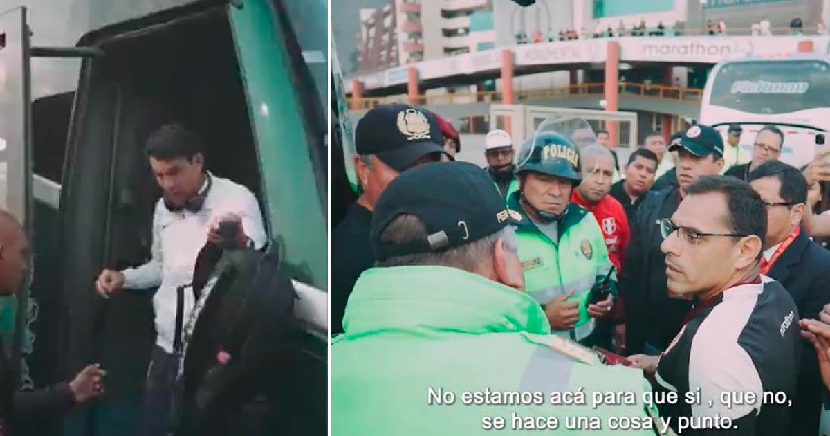 Alianza Lima muestra video de incidente que sufrió bus íntimo antes de ingresar al Monumental