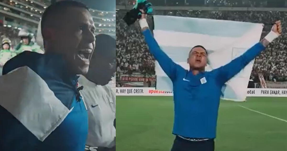 ¿Qué gritó Ángelo Campos en el Monumental mientras lucía la bandera de Alianza Lima?