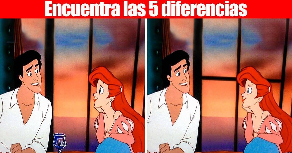 Halla las 5 diferencias de esta escena de 'La Sirenita' y demuestra que eres amante de Disney