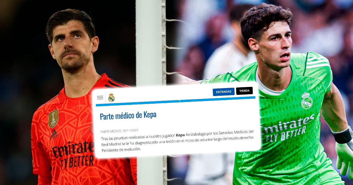 Primero Courtois y ahora Kepa: Real Madrid anunció oficialmente lesión de su portero