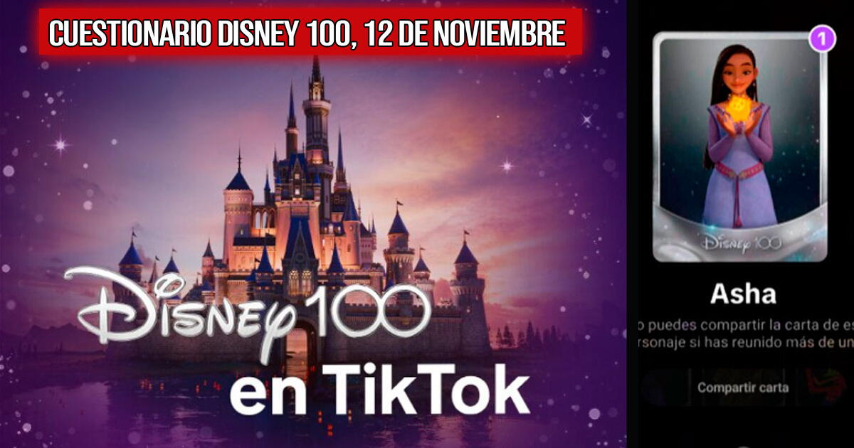 Cuestionario Disney 100 del 12 de noviembre: estas son las respuestas correctas