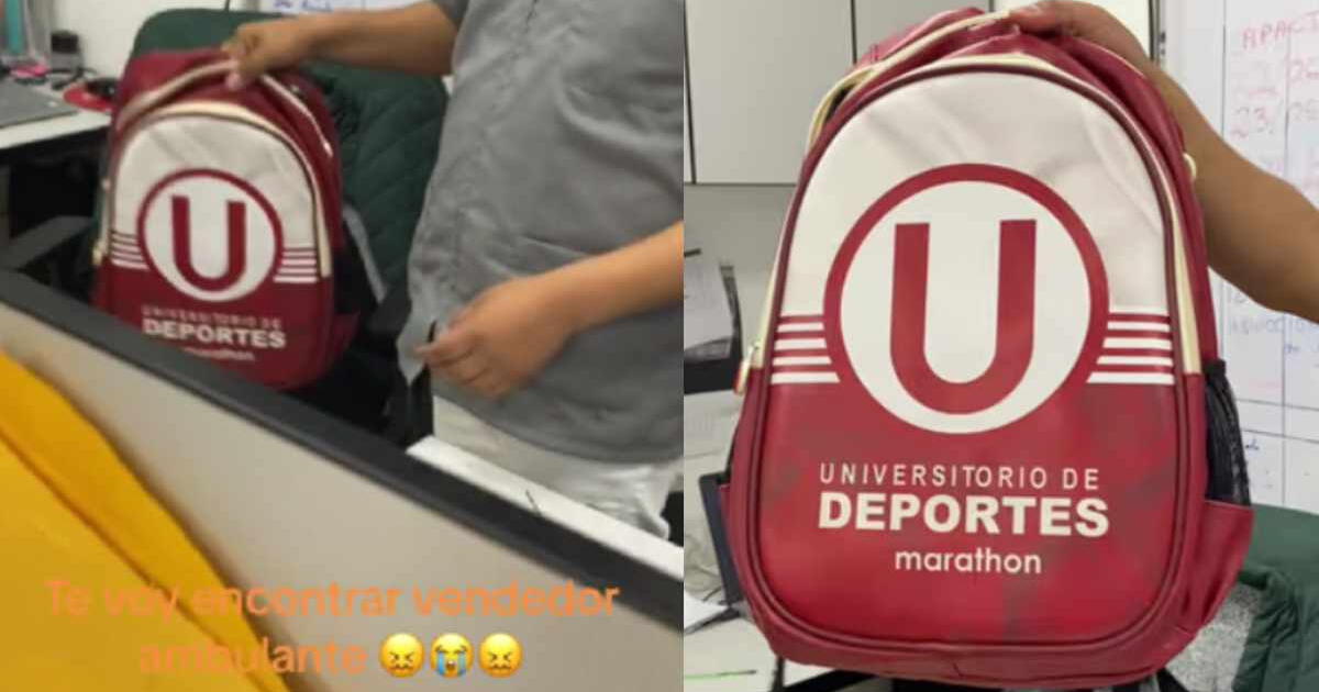 Hincha compra mochila de Universitario, pero nota fatal error: 