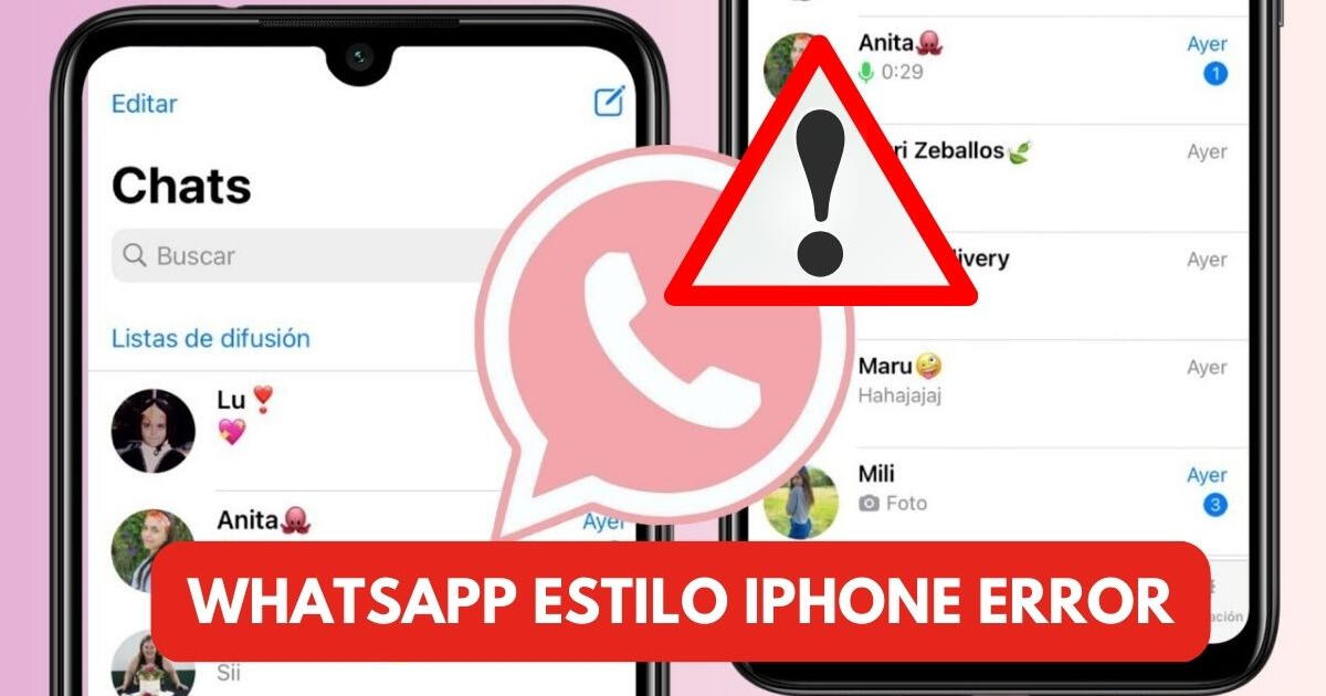 WhatsApp estilo iPhone, noviembre 2023: por qué sale error al instalar el APK y cómo solucionarlo