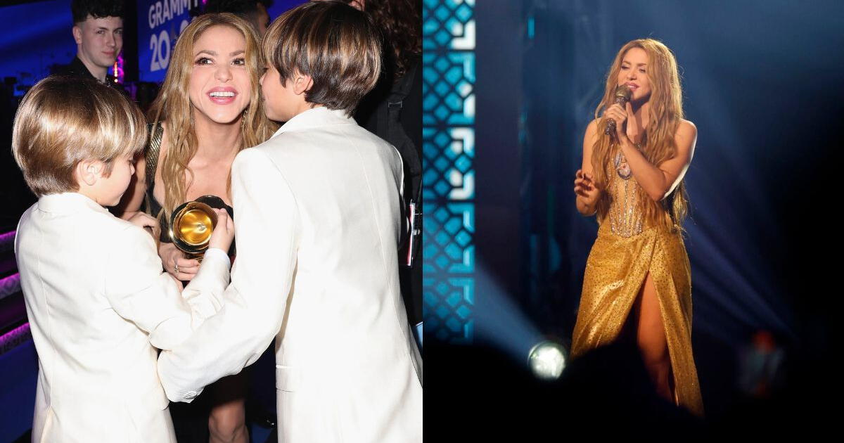 La promesa que hizo Shakira a sus hijos tras ganar en los Latin Grammy 2023