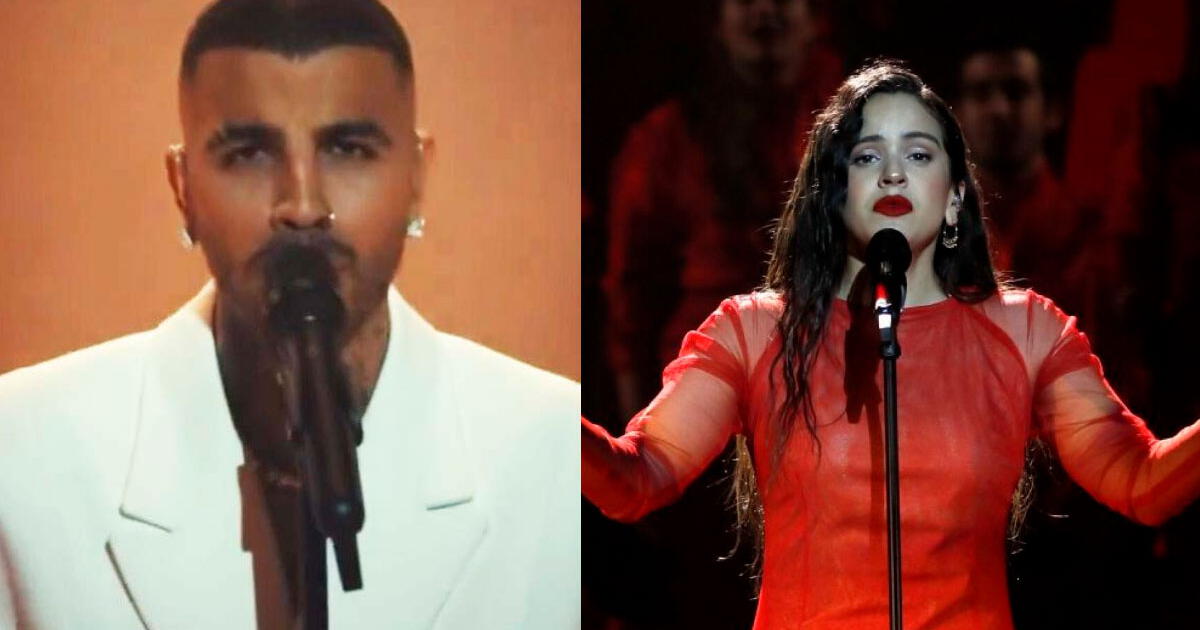 Rauw Alejandro le dedica emotiva canción a Rosalía en los Latin Grammy 2023: 