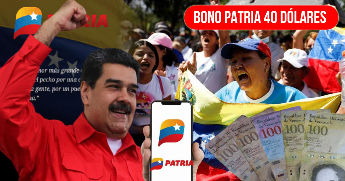 NUEVO bono de la Patria 40 dólares: recibe HOY el subsidio venezolano vía Patria