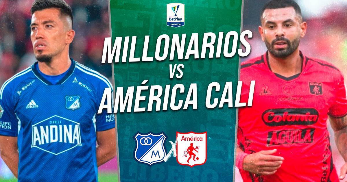 Millonarios vs. América de Cali EN VIVO: cuándo juegan, a qué hora y dónde ver Liga BetPlay