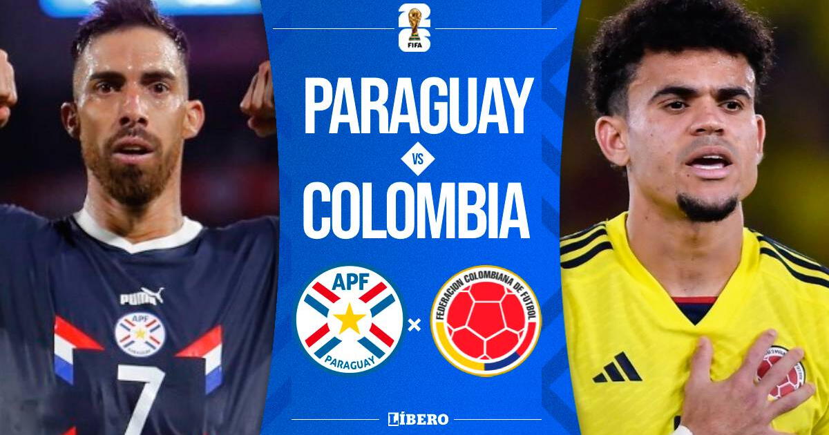 Paraguay vs. Colombia EN VIVO por Eliminatorias 2026: fecha, a qué hora y dónde ver