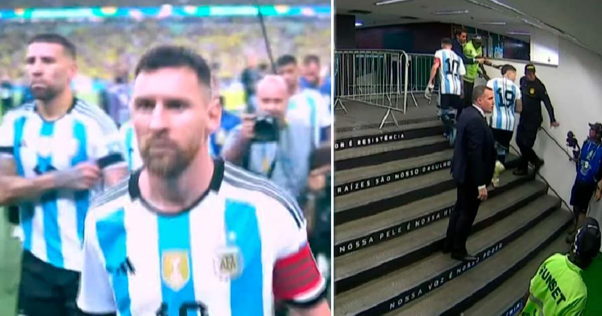 Messi ordenó al plantel de Argentina a irse del Maracaná y no jugar el partido con Brasil