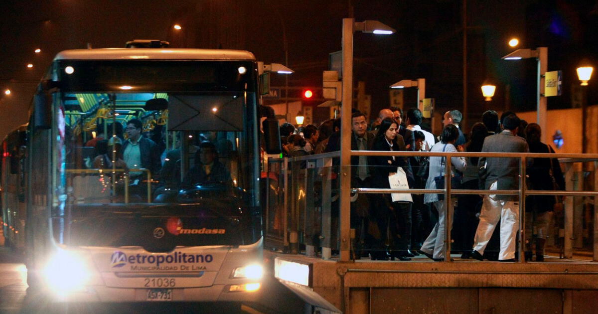 Lechucero del Metropolitano - Horario: ¿de qué hora a qué hora funcionan los buses?