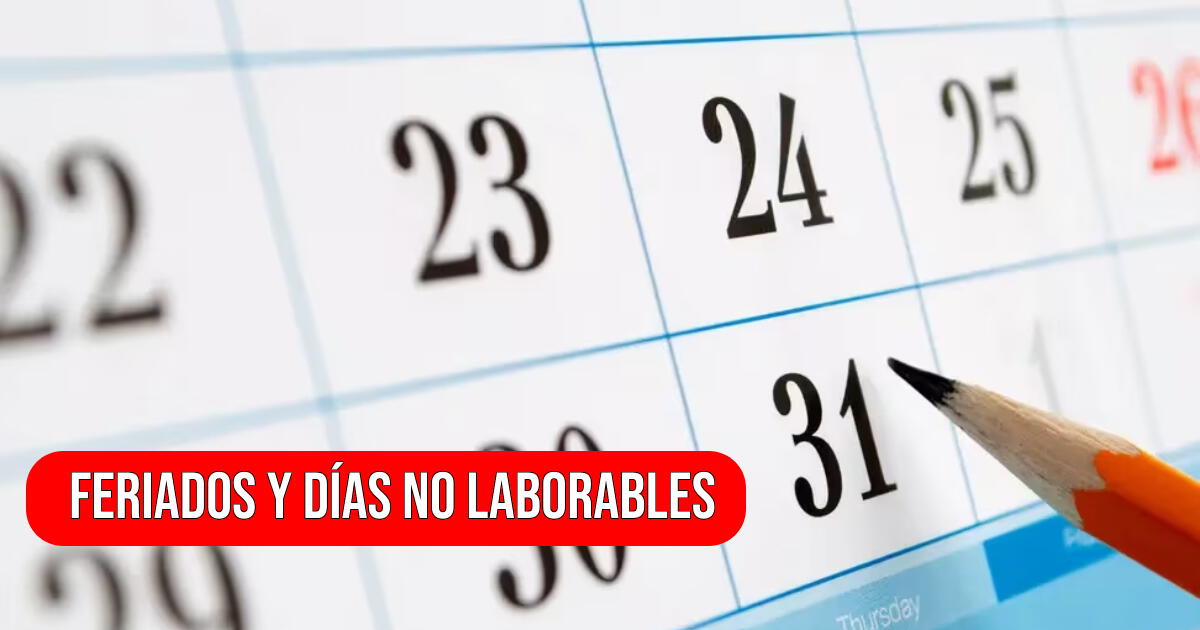 Feriado largo y días no laborables de diciembre 2023: fechas y calendario actualizado