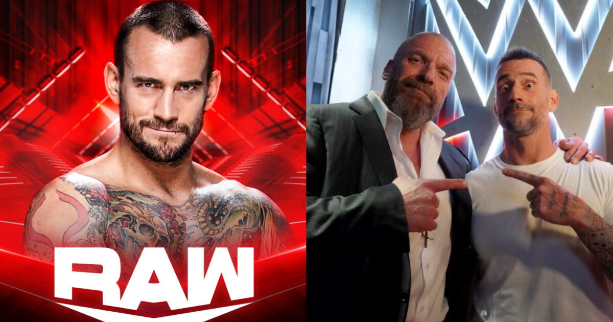 RAW EN VIVO: a qué hora y dónde ver la WWE con el regreso de CM Punk