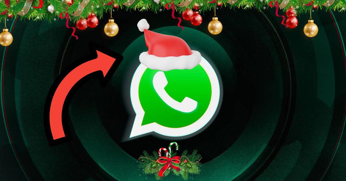 ¿Cómo ponerle un gorrito de Papá Noel al logo de WhatsApp para Navidad 2023?
