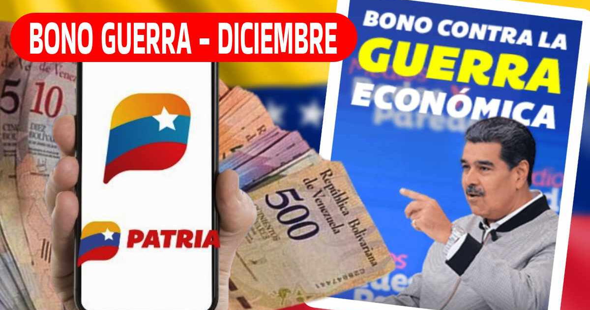 Bono Guerra Económica HOY, 5 de diciembre: Fecha de pago, nuevo monto y ÚLTIMAS NOTICIAS