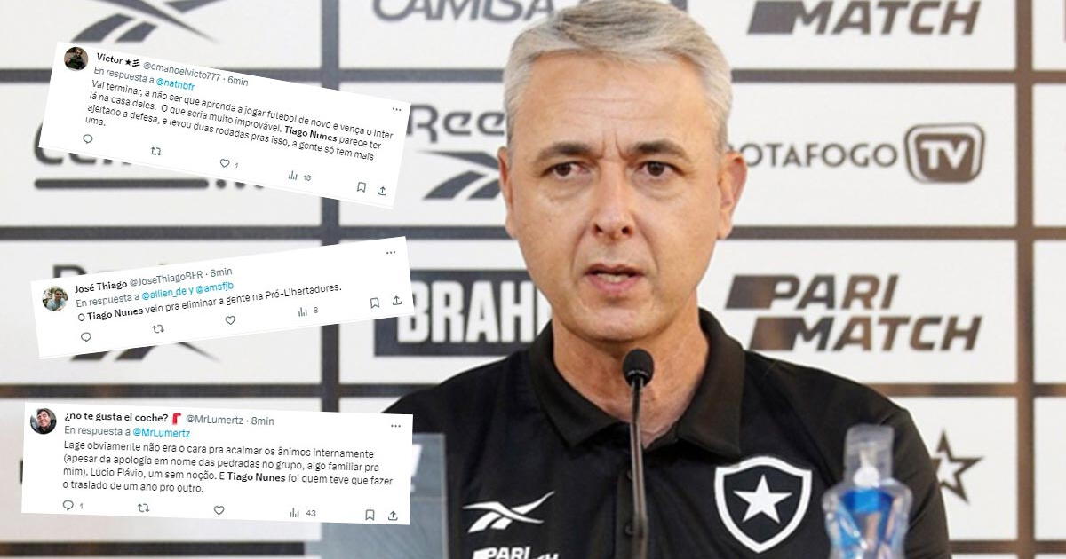 Tiago Nunes: hinchas de Botafogo calificaron como 
