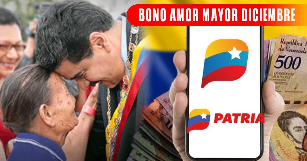 Bono Amor Mayor, diciembre 2023: ¿Cuándo pagan el subsidio al Monedero Patria?