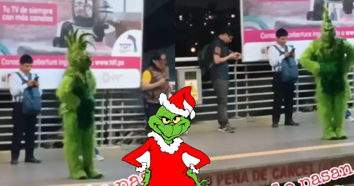El 'Grinch' ataca la Navidad en Metro de Lima: 