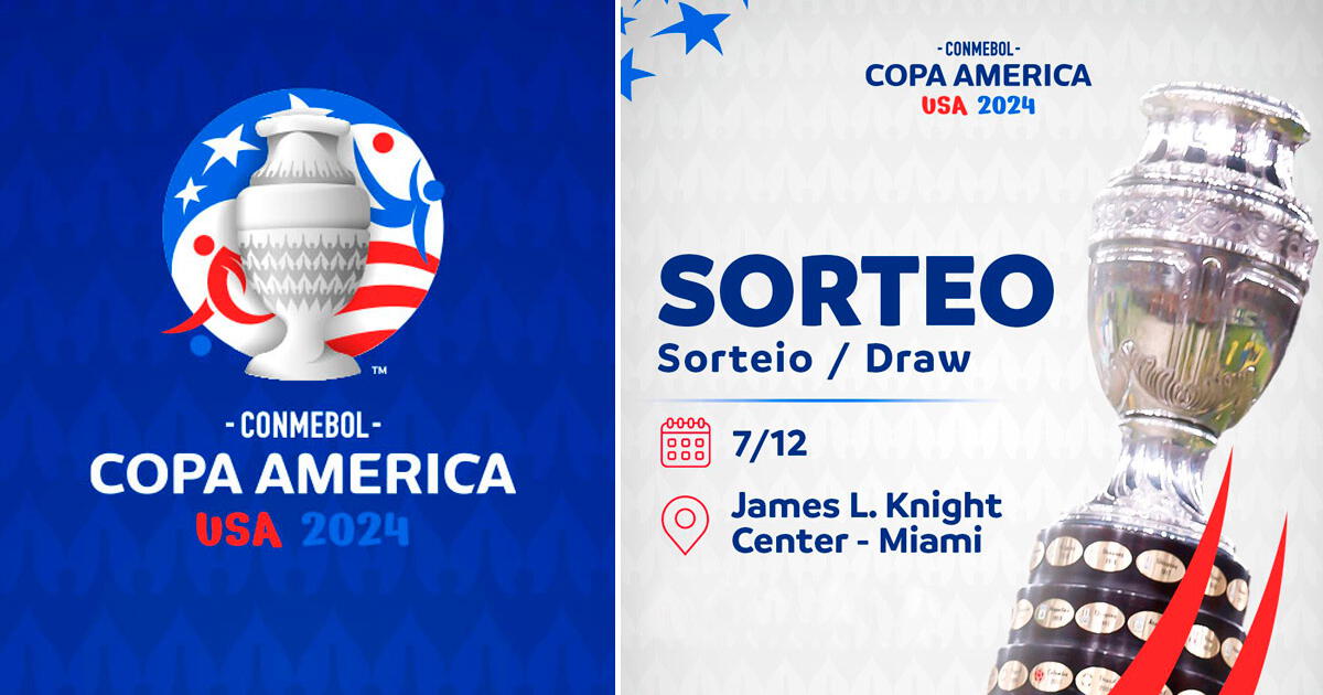 ¿A qué hora es el sorteo de la Copa América 2024?